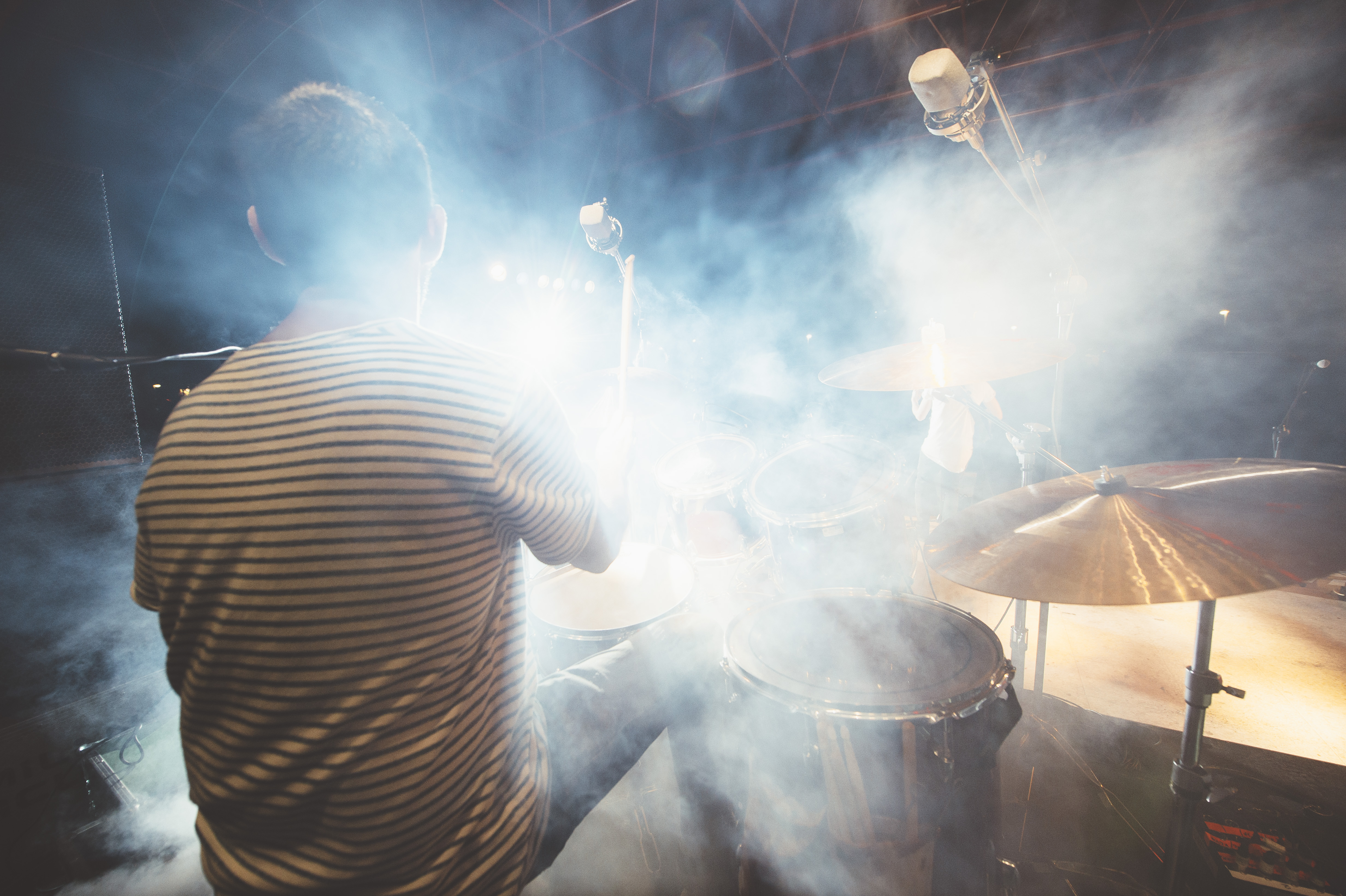 Efecto de humo en el escenario